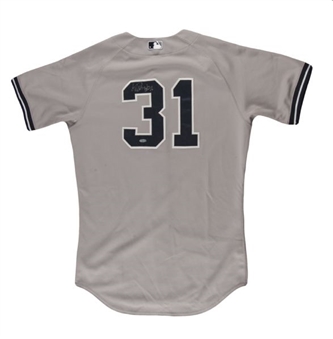 2013 Ichiro Suzuki Game Worn and Signed New York Yankees Road Jersey From August 17th Game (MLB auth) 